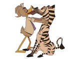 anatid anseriform anthro avian bird clothed clothing disney dreamworks duck ducktales ducktales_(2017) duo embrace equid equine eyes_closed fenton_crackshell feral french_kissing igotdragons kissing madagascar_(series) male male/male mammal marty_the_zebra semi-anthro sitting zebra