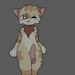 anthro balls bodily_fluids cum cumshot ejaculation femboy genital_fluids genitals kemono knot knotted_penis male penis solo standing thinking_about_another throbbing throbbing_balls throbbing_penis solark1tty solar_(solark1tty) domestic_cat felid feline felis mammal 2d_animation animated