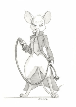 4_toes anthro barefoot bottomless bottomless_anthro bottomless_female breasts claws clothed clothing digitigrade featureless_crotch feet female front_view fur hair holding_object holding_weapon holding_whip jacket looking_at_viewer notched_ear paws solo standing tail toe_claws toes topwear weapon whip baron_engel mina_the_hollower yacht_club_games mina_(mina_the_hollower) mammal mouse murid murine rodent 2026 hi_res signature