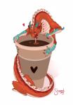 beverage coffee fangs feral fur heart_symbol micro solo tail teeth shamerli asian_mythology east_asian_mythology mythology hunlar dragon eastern_dragon felid feline furred_dragon furred_scalie hybrid mammal mythological_creature mythological_scalie scalie wingless_dragon 2019 hi_res