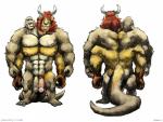 2_heads 2_penises 4_arms 4_nipples 4_pecs 4_toes 5_fingers after_transformation anthro big_muscles big_penis black_nose claws conjoined diphallism feet fingers fur genitals grey_body grey_fur grin growth hair horizontal_diphallism horn humanoid_genitalia humanoid_hands humanoid_penis male mane multi_arm multi_genitalia multi_head multi_limb multi_nipple multi_pecs multi_penis multicolored_body multicolored_fur multifur multiple_angles muscle_growth muscular muscular_anthro muscular_male nipples nude pecs penis pink_nipples pink_penis proud red_hair red_mane scared shocked smile smirk solo surprise tail tan_body tan_fur thick_tail toe_claws toes transformation two_tone_body two_tone_fur worried yellow_body yellow_fur aokamidu crashb bovid bovine cattle ettin felid hybrid lion mammal mustelid otter pantherine 2015 hi_res story