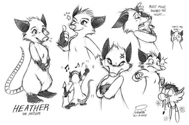 biped claws cross-popping_vein digitigrade dramatic duo female feral fluffy gesture hand_gesture male musical_note musical_symbol one_eye_closed open_mouth playing_dead pointing scales scaly_tail speech_bubble star symbol tail teeth thumbs_up whiskers wink pokelai dreamworks over_the_hedge heather_(over_the_hedge) ozzie_(over_the_hedge) american_opossum mammal marsupial virginia_opossum 2006 model_sheet monochrome sketch traditional_media_(artwork) daughter_(lore) father_(lore) father_and_child_(lore) father_and_daughter_(lore) parent_(lore) parent_and_child_(lore) parent_and_daughter_(lore)