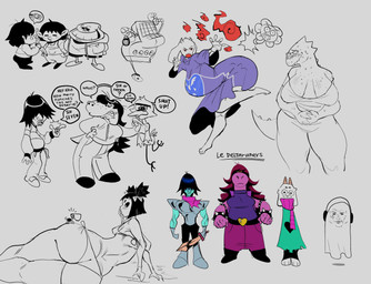 ambiguous_gender anthro beverage big_breasts big_butt bikini bikini_bottom bikini_top blush blush_lines blush_stickers blushing_profusely breasts butt clothing electronics female female_anthro freckled_breasts freckled_chest freckled_face freckles front_view funny_face headphones huge_breasts huge_butt humor knife machine male male_anthro motion_lines multi_limb muscular muscular_ambiguous small_breasts swimwear tea tear_trough two-piece_swimsuit ketsui 67_(meme) deltarune undertale undertale_(series) alphys berdly chara_(undertale) flowey_the_flower frisk_(undertale) kris_dreemurr mettaton muffet napstablook ralsei sans_(undertale) susie_(deltarune) toriel tuff human mammal robot 2026 absurd_res hi_res meme tagme