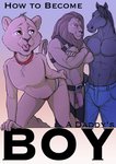 age_difference anthro balls blue_bottomwear blue_clothing bottomwear chaps clothed clothing collar crossed_arms father_dom_son_sub flaccid fur genitals grey_body group harness jockstrap leather_daddy licking licking_lips male mane mostly_nude muscular muscular_male navel older_male open_mouth penis pink_tongue red_collar shota tail tail_tuft text tongue tongue_out topless tuft underwear young young_anthro younger_male thehades equid equine felid horse lion mammal pantherine 2020 comic cover cover_art cover_page digital_media_(artwork) english_text hi_res father_(lore) father_and_child_(lore) father_and_son_(lore) parent_(lore) parent_and_child_(lore) parent_and_son_(lore) son_(lore)