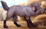 anatomically_correct animal_genitalia animal_pussy blue_eyes blush claws erection female feral fur genitals grey_body grey_fur markings open_mouth pseudo-penis pussy smile solo spots spotted_body spotted_fur standing teeth x-kid disney the_lion_guard the_lion_king jasiri_(the_lion_guard) hyena mammal spotted_hyena 2018 digital_media_(artwork) lol_comments