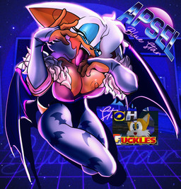 big_breasts breasts clothed clothing cosplay crossover_cosplay erect_nipples eyeshadow fangs female fur legwear leotard logo makeup nipple_slip nipples solo synthwave tail teeth tights tongue tongue_out wings apsel_bluestar capcom darkstalkers sega sonic_the_hedgehog_(series) miles_prower morrigan_aensland rouge_the_bat bat mammal crossover hi_res meme
