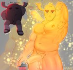 alcohol armpit_hair beer beverage body_hair foreskin genitals male pecs penis pubes slightly_chubby solo wings sasxwor cartoon_network the_amazing_world_of_gumball patrick_fitzgerald deer humanoid mammal absurd_res hi_res