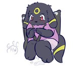 baby bodily_fluids clothed clothing desperation diaper embarrassed female fur genital_fluids omorashi padded padding urine watersports wearing_diaper young hangyakuneko nintendo pokemon eeveelution generation_2_pokemon pokemon_(species) umbreon sketch