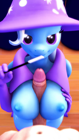 anthro anthrofied areola armwear bedroom_eyes big_breasts big_penis blue_body blue_fur blue_mane bouncing_breasts breast_jiggle breast_play breasts cape clothing curvy_figure cutie_mark duo elbow_gloves erection eyelashes female female_on_human fingers first_person_view fur genitals gloves handwear hat headgear headwear horn human_on_anthro human_pov humanoid_genitalia humanoid_penis interspecies jiggling latex latex_armwear latex_clothing latex_elbow_gloves latex_gloves latex_handwear looking_at_viewer magic_wand male male/female male_on_anthro male_pov mane mostly_nude mostly_nude_anthro mostly_nude_female multicolored_mane narrowed_eyes nipples nude nude_human nude_male on_stage penis purple_armwear purple_cape purple_clothing purple_elbow_gloves purple_eyes purple_gloves purple_handwear seductive sex smile titfuck two_tone_mane voluptuous voluptuous_anthro voluptuous_female white_mane wizard_hat human_x_anthro_lover friendship_is_magic hasbro my_little_pony mythology trixie_(mlp) equid equine human mammal mythological_creature mythological_equine unicorn 2025 3d_(artwork) 3d_animation 9:16 animated digital_media_(artwork) hi_res high_framerate no_sound short_playtime source_filmmaker_(artwork) video