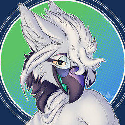 anthro beak blue_tongue clothed clothing eyewear feathers fluffy fluffy_feathers fluffy_hair glasses hair looking_at_viewer male open_beak open_mouth simple_background smile solo teeth tongue topwear wearing_glasses white_body hoshka accipitrid accipitriform avian bird 1:1 alpha_channel digital_drawing_(artwork) digital_media_(artwork)