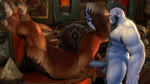 3_fingers anal anal_penetration anthro anthro_penetrated ball_slap balls balls_deep beard biped blue_body bouncing_balls bouncing_butt brown_body brown_fur butt duo erection eye_contact facial_hair fingers from_front_position fur genitals hooves horn humanoid_on_anthro humanoid_penetrating humanoid_penetrating_anthro indoor_nudity indoor_sex inside leg_glider_position leg_grab looking_at_another looking_at_partner lying male male/male male_on_anthro male_on_humanoid male_penetrated male_penetrating male_penetrating_male muscular muscular_anthro muscular_humanoid muscular_male nipples nude on_side penetration penile penile_penetration penis penis_in_ass platform_leg_glider_position platform_sex raised_leg sex side_view slap standing tattoo mrkipler blizzard_entertainment warcraft bovid bovine humanoid mammal orc tauren 16:9 2019 3d_(artwork) 3d_animation animated digital_media_(artwork) loop no_sound short_playtime webm widescreen