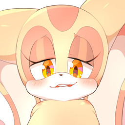 anthro bedroom_eyes bite biting_lip biting_own_lip blush female flat_chested half-closed_eyes loli looking_at_viewer looking_down looking_down_at_viewer narrowed_eyes nipples seductive self_bite simple_background smile smiling_at_viewer solo tan_body young young_anthro young_female hentaib sega sonic_the_hedgehog_(series) cream_the_rabbit lagomorph leporid mammal rabbit 1:1 2022 cropped hi_res