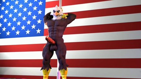 abs anthro balls beak bent_over big_butt bouncing_balls bouncing_butt bouncing_penis brown_body butt dancing erection eyewear feathers flag flexing genitals grinding holidays huge_butt humping looking_at_viewer male muscular muscular_anthro muscular_male nude pecs penis pole pole_dancing presenting presenting_hindquarters smile solo stripper stripper_pole sunglasses tail thick_thighs united_states_of_america wide_hips kyleroo petruz_(modeler) 4th_of_july bird_(petruz) accipitrid accipitriform avian bald_eagle bird eagle sea_eagle 16:9 3d_(artwork) animated digital_media_(artwork) long_playtime no_sound source_filmmaker_(artwork) webm widescreen