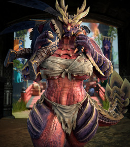 anthro bandage bandaged_chest big_breasts breasts carrying_another carrying_partner chin_spikes claws clothed clothing cord detailed_background duo eyelashes facial_spikes fangs female female_anthro green_eyes hair holding_arm holding_leg horn huge_breasts human_on_anthro interspecies kamura_armor kidnapping larger_anthro larger_female looking_at_viewer looking_back male male/female male_human multicolored_body multicolored_scales muscular open_mouth outside plant purple_body red_body red_scales scales shoulder_carry size_difference smaller_human smaller_male spikes spikes_(anatomy) tail teeth two_tone_body two_tone_scales walking walking_towards_viewer whiskers ivorylagiacrus capcom monster_hunter fanged_wyvern human magnamalo mammal scalie 2026 3d_(artwork) absurd_res blender_(artwork) blender_cycles_(artwork) digital_media_(artwork) hi_res