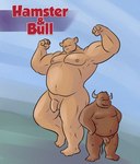 anthro balls brown_body brown_fur duo flaccid foreskin fur genitals humanoid_genitalia humanoid_hands humanoid_penis male male/male moobs nipples overweight overweight_male penis text young young_anthro caesarcub bovid bovine cattle cricetid hamster mammal rodent 2010 archived_source english_text