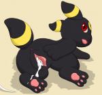 after_sex anus bodily_fluids cum cum_in_pussy cum_inside female feral genital_fluids genitals pussy solo tongue infinitydoom nintendo pokemon eeveelution generation_2_pokemon pokemon_(species) umbreon 2015