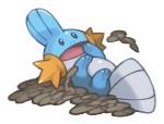 3_toes ambiguous_gender blue_body blue_skin feet feral fin head_fin lying mud nude on_back open_mouth simple_background solo tail tail_fin toes tongue toony white_background pearlasaurus nintendo pokemon amphibian generation_3_pokemon mudkip pokemon_(species) low_res