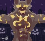 anthro male muscular muscular_male solo pinumontbalou five_nights_at_freddy's five_nights_at_freddy's_4 scottgames jack-o-bonnie_(fnaf) lagomorph leporid mammal rabbit hi_res