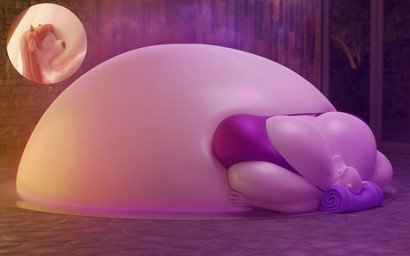 anthro belly belly_expansion big_belly big_breasts bikini breast_expansion breasts clothing duo expansion eyes_closed female fur hair hand_on_belly horn hot_tub huge_belly huge_breasts hyper hyper_belly hyper_pregnancy inside leaning leaning_backward markings pink_hair pink_markings pregnant purple_bikini purple_clothing purple_light purple_swimwear purple_towel rapid_pregnancy relaxing swimwear towel two-piece_swimsuit white_body white_fur pressurepurse warfaremachine_(modeler) mayternity undertale_(series) hannah_(pressurepurse) toriel boss_monster_(undertale) bovid bovine caprine cattle mammal 16:10 2022 3d_(artwork) digital_media_(artwork) hi_res widescreen