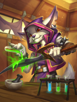 4_fingers anthro armband black_nose clothed clothed_anthro clothed_male clothing dagger fingers fur hood humanoid_hands jacket male melee_weapon poison smile solo spiked_armband spikes standing topwear vial weapon white_body white_fur ivan_fomin blizzard_entertainment hearthstone warcraft canid mammal vulpera absurd_res hi_res official_art