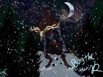 ambiguous_gender anthro solo bugthetwink american_mythology indigenous_north_american_mythology mythology north_american_mythology humanoid wendigo hi_res