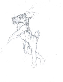 anthro big_penis bisexual female genitals looking_at_viewer male nude nude_anthro penis self-portrait solo tail melrakki deer humanoid mammal graphite_(artwork) hi_res portrait sketch traditional_media_(artwork)