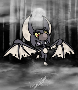 3_toes big_nose eyebrows eyelashes fangs feet female female_feral feral fog forest fur grey_body grey_eyebrows grey_fur grey_nose holidays light membrane_(anatomy) membranous_wings moon multicolored_body night notched_wings on_one_leg open_mouth open_smile outside photo_background plant purple_tongue red_eyes smile smiling_at_viewer solo spread_wings standing tan_feet tan_inner_ear tan_wings teeth toes tongue tree two_tone_body wings yellow_sclera captainquack64 halloween playtonic_games yooka-laylee laylee bat hybrid mammal vampire 2020 digital_drawing_(artwork) digital_media_(artwork) english_description full-length_portrait hi_res lighting photography_(artwork) portrait signature