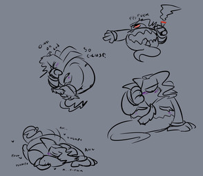 aroused curled_up drugs dry_humping embarrassed erection grinding gynomorph head_tuft intersex marijuana masturbation pillow pillow_humping profanity smoking solo tuft cronchlord nintendo pokemon dusknoir generation_4_pokemon ghost monster pokemon_(species) spirit hi_res trans_(lore) trans_woman_(lore)
