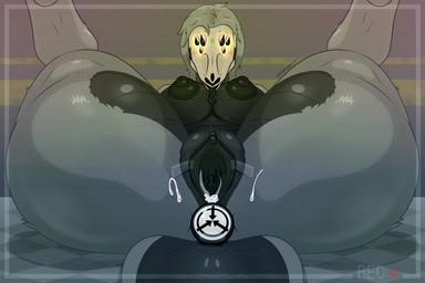 anal anal_penetration anthro anus areola big_areola bodily_fluids breasts butt buttplug buttplug_in_ass buttplug_insertion clitoral_hood clitoris crossgender cum cum_in_vagina cum_inside female genital_fluids genitals green_body looking_at_viewer lying makeup nipples non-mammal_breasts non-mammal_nipples nude object_in_ass on_back penetration plug_(sex_toy) plug_insertion presenting puffy_areola puffy_nipples sex_toy sex_toy_in_ass sex_toy_insertion simple_background solo spread_legs spread_vulva spreading tape thick_thighs tongue tongue_out urethra vulva vulva_spreading_tape dododragon56 scp_foundation scp-682 reptile scalie 3:2 cel_shading hi_res shaded
