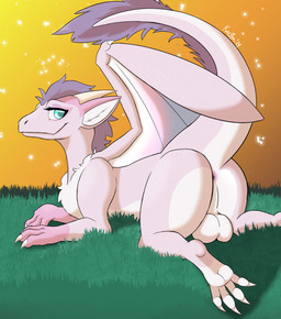 anus backsack balls big_balls big_butt butt dragon_wings feral fluffy fluffy_chest fluffy_tail fur genitals gynomorph horn intersex looking_at_viewer looking_back looking_back_at_viewer presenting presenting_anus raised_tail smile smiling_at_viewer solo tail kerilyn mythology celes_nyx dragon fairy_dragon furred_dragon furred_scalie mythological_creature mythological_scalie scalie hi_res
