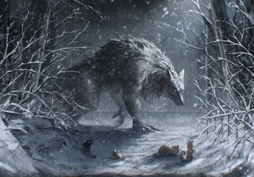 all_fours ambiguous_gender bench detailed_background fence feral footprint fur grey_body grey_fur night outside park park_bench plant semi-anthro shrub snow snowing solo text tree winter silatria mythology canid canine mammal mythological_canine mythological_creature werecanid werecanine werecreature werewolf 2023 artist_name digital_media_(artwork) digital_painting_(artwork) painting_(artwork)