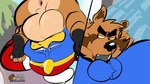 3_toes 69_position anthro anthro_on_anthro anus ball_tuft balls barazoku beak big_balls big_butt blue_body blue_feathers brown_body brown_fur butt claws duo erection feathers feet fellatio fur genitals male male/male oral overweight pawpads penile penis penis_in_mouth perineum sex text toes tuft vein veiny_penis inked-waffle kirby_(series) nintendo booki_(character) king_dedede canid canine mammal procyonid raccoon raccoon_dog tanuki 16:9 2025 2d_animation animated frame_by_frame hi_res loop url widescreen
