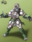 abs anthro balls big_balls big_muscles big_penis bottomwear clothing foreskin front_view genitals humanoid_genitalia humanoid_penis loincloth male muscular muscular_anthro muscular_male open_mouth partially_retracted_foreskin pecs penis roaring solo spread_legs spreading thick_penis reclamon sega shining_(sega) shining_force zylo_(shining) canid canine canis mammal wolf 3:4 full-length_portrait hi_res portrait signature