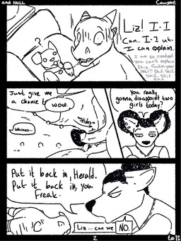 angry animal_genitalia animal_vulva anthro anthro_on_feral belly_nipples bestiality bodily_fluids canine_genitalia canine_vulva caught caught_in_the_act confusion dialogue duo_focus female feral feral_penetrated foreskin genitals group humanoid_genitalia humanoid_penis infidelity male male/female nipples penetration penis pull_out saliva saliva_string trio vaginal vaginal_penetration qwaxi~lixard canid canine canis domestic_dog lizard mammal reptile scalie comic hi_res