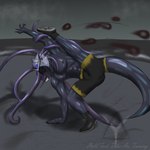 anthro beach bottomwear breakdancing capoeira clothed clothing cybernetics dancing dark_environment machine muscular nipples pecs shorts tar tentacles topless zoris_(covenant) covenant_(artist) amphibian cephalopod coleoid cyborg marine mollusk octopodiform octopus salamander 1:1 hi_res