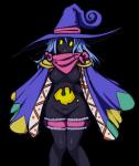 breasts clothing female hat headgear headwear looking_at_viewer not_furry simple_background solo wide_hips witch_hat yellow_eyes unknown_artist kirby:_canvas_curse kirby_(series) nintendo drawcia humanoid alpha_channel hi_res