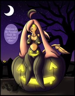 2014 anthro bra breasts chubby clothed clothing english_text female glowing gourgeist hair jack_o'_lantern latiar looking_at_viewer moon navel night nintendo open_mouth orange_skin pink_hair pokémon pokémorph pumpkin smile solo speech_bubble teeth text tree underwear video_games voluptuous yellow_eyes
Rating: Questionable
Score: 3
User: GameManiac
Date: February 08, 2015 2014 anthro bra breasts chubby clothed clothing english_text female glowing gourgeist hair jack_o'_lantern latiar looking_at_viewer moon navel night nintendo open_mouth orange_skin pink_hair pokémon pokémorph pumpkin smile solo speech_bubble teeth text tree underwear video_games voluptuous yellow_eyes
Rating: Questionable
Score: 3
User: GameManiac
Date: February 08, 2015