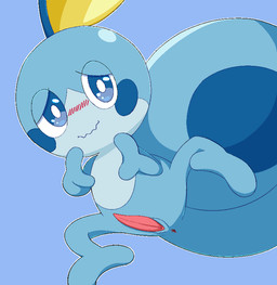 animal_genitalia anus blush erection feral genital_slit genitals looking_at_viewer male penis solo tapering_penis pururing nintendo pokemon generation_8_pokemon pokemon_(species) sobble 2019 aliasing digital_media_(artwork)