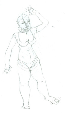 anthro claws clothing collar female fur mental_transformation scales solo transformation isteltheblue istelthedragon fallout microsoft canid canine hybrid mammal night_stalker_(fallout) reptile scalie snake monochrome