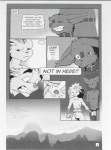 anthro bat comic demon_hunter dialogue duo english_text eulipotyphlan fel foreskin genitals greyscale hedgehog hi_res humanoid_genitalia humanoid_penis male mammal monochrome penis penis_grab text