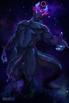 3_eyes anthro balls big_pecs big_penis biped black_balls black_penis bodily_fluids claws erection finger_claws foreskin genital_fluids genitals horn huge_penis humanoid_genitalia humanoid_penis in_space looking_at_viewer male multi_eye muscular muscular_anthro muscular_male navel nebula nipples nude_anthro nude_male pecs penis pink_eyes precum pupils slit_pupils solo space star starfield tail mariart mythology cosmic_being dragon mythological_creature mythological_scalie scalie 2023 2:3 absurd_res digital_media_(artwork) hi_res