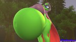 air_inflation belly belly_expansion big_belly big_breasts blue_eyes blue_mask breasts cape clothing expansion eyelashes female green_hair hair hand_on_belly hand_on_own_belly holding_belly hood hose hose_in_butt hose_inflation huge_belly huge_breasts hyper hyper_belly hyper_breasts inflation leaf leaf_arms leaf_hair looking_down mask navel not_furry outside plant plant_hair pseudo_hair purple_cape purple_clothing purple_hood purple_topwear siphon_(anatomy) solo text three-quarter_view topwear tree retrothegempony electronic_arts plants_vs._zombies plants_vs._zombies_heroes popcap_games green_shadow elemental_creature elemental_humanoid flora_fauna humanoid peashooter_(pvz) plant_humanoid 16:9 2021 3d_(artwork) artist_name colored digital_media_(artwork) shaded source_filmmaker_(artwork) widescreen