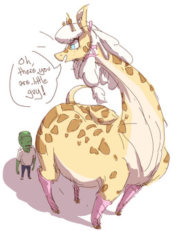 anthro big_butt biped blue_eyes bodily_fluids butt clothing dialogue duo female feral fur larger_female larger_feral leg_warmers legwear male markings quadruped size_difference slightly_chubby smaller_human smaller_male spots spotted_body sweat talking_feral text nobby_(artist) annabelle_(madmax) anon giraffe giraffid human mammal aliasing binary_drawing digital_drawing_(artwork) digital_media_(artwork) english_text hi_res