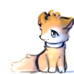 ambiguous_gender blue_eyes blue_sclera collar feral fluffy fluffy_tail fur fur_markings markings nude orange_body orange_fur paws simple_background smile solo tail tuft white_body white_fur snoiifoxxo canid canine fox mammal 1:1 hi_res