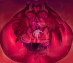 anal_fluids anthro anus big_breasts big_butt bodily_fluids breasts butt clitoris cum cum_drip detailed_anus detailed_genitals dripping erect_clitoris female flexible gaping gaping_anus genital_fluids genitals heart_symbol huge_butt large_gape legs_behind_head legs_up mask mature_female musk nipple_piercing nipples piercing plump_labia pussy solo spread_anus spread_pussy spreading steam sweat thick_thighs vaginal_fluids smashmat astrid_(void_dew) avian bird cryptid owl absurd_res hi_res