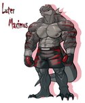 abs anthro barazoku barefoot biceps black_bottomwear black_clothing black_shorts bottomwear boxing boxing_gloves boxing_shorts chin_scar claws clothing deltoids eye_scar facial_scar feet forearm_muscles grey_background grey_body grey_scales grin hair handwear looking_at_viewer male muscular muscular_anthro muscular_male muscular_thighs navel nipples open_mouth pattern_bottomwear pattern_clothing pattern_shorts pesc red_hair red_stripes scales scar shorts simple_background smile solo sport striped_body striped_bottomwear striped_clothing striped_scales striped_shorts stripes toe_claws triceps vein veiny_muscles x_scar yell yellow_eyes koreanhusky soonsky_ksk luter_maximus dinosaur prehistoric_species reptile scalie theropod tyrannosaurid tyrannosauroid tyrannosaurus tyrannosaurus_rex 2022 absurd_res hi_res