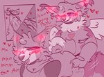 andromorph andromorph_penetrated anthro anthro_on_anthro aroused_smile bent_over blushing_profusely claws duo ear_piercing facial_piercing fluffy hairy_pussy heart_symbol holding_tail_up internal internal_vaginal intersex intersex/intersex intersex_penetrated mastectomy_scar moan motion_lines nose_piercing nose_ring penetration piercing pink_hue ring_piercing scar sex sex_toy slightly_chubby slightly_chubby_andromorph slightly_chubby_intersex strapon strapon_in_pussy strapon_sex tongue tongue_out toying_partner vaginal vaginal_penetration wings glazeddonuts0 glaze_(glazeddonuts0) canid canine canis domestic_cat felid feline felis maine_coon mammal wolf hi_res trans_(lore) trans_man_(lore)