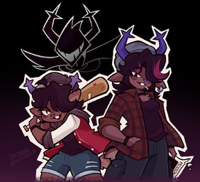 anthro baseball_bat bat_(object) black_clothing black_shirt black_topwear brown_body brown_fur clothing female fur hat headgear headwear horn shirt solo topwear stephsartlab deltarune undertale_(series) dess_holiday roaring_knight deer mammal new_world_deer reindeer 2026