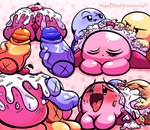 ahegao ambiguous_gender ambiguous_penetrated anniversary anus big_butt blue_body blue_skin blush butt cherry eye_contact food frosting frosting_on_butt fruit genitals group looking_at_another looking_pleasured male male/ambiguous male_penetrating male_penetrating_ambiguous penetration penis pink_body pink_skin plant sex sleeping small_but_hung smug sound_effects sprinkles sprinkles_on_butt trio vowelless vowelless_sound_effect yellow_body yellow_skin zzz puffylover69 kirby_(series) nintendo kirby waddling_head hi_res