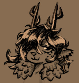anthro antlers clothed clothed_anthro clothed_female clothing curly_hair ear_piercing ear_ring eyelashes female female_anthro freckled_face freckles hair hair_over_eye half-closed_eyes horn jacket long_hair looking_at_viewer mouth_closed narrowed_eyes piercing ring_piercing snout solo topwear soulcentinel deltarune undertale_(series) dess_holiday deer mammal new_world_deer reindeer 2026 greyscale headshot_portrait monochrome portrait